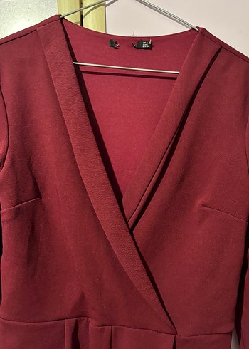 Zara bordo tulum - Görsel 2