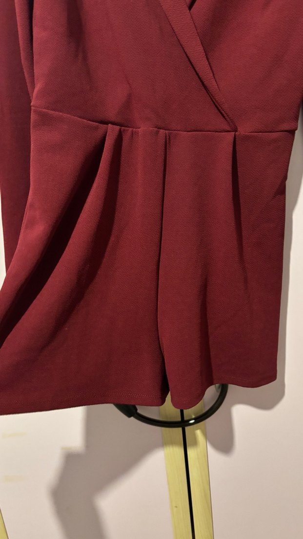 Zara bordo tulum - Görsel 3