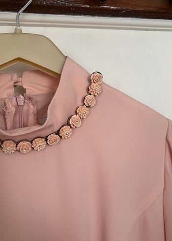 Pudra Pembe Tesettür Abiye - Görsel 6