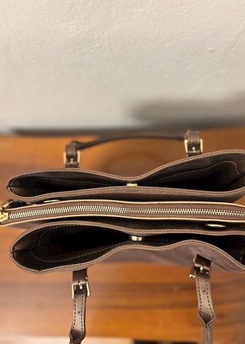 Kahverengi Süet Kadın Çanta - Görsel 6