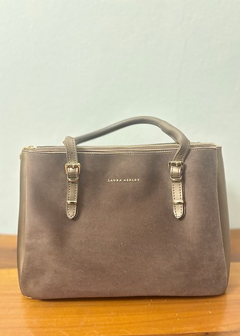 Kahverengi Süet Kadın Çanta - Görsel 9