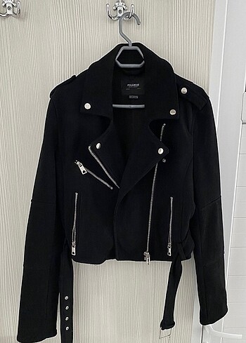 Pull&bear siyah süet ceket