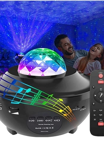 Led Yıldız Bluetooth Hoparlör Usb Projektör - Görsel 4