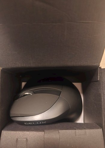 Siyah Dikey Kablosuz Mouse RGB Işıklı - Görsel 6