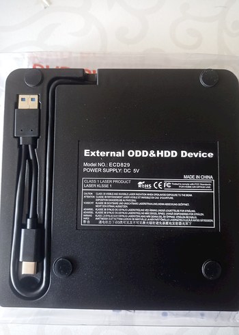 USB 3.0 Çok Renkli Süper İnce DVD-RW Sürücü - Görsel 3