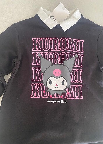 11-12 Yaş Beden Z.ra kuromi sweat elbise