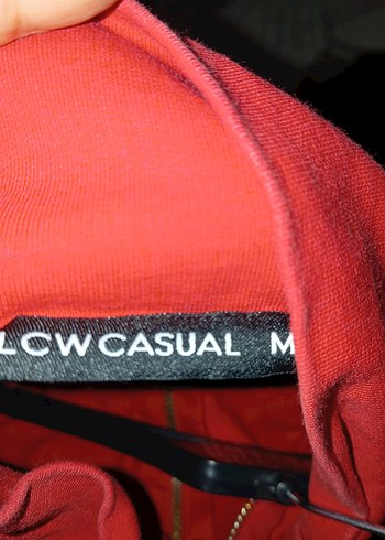 LC Waikiki Kırmızı Siyah Yarım Fermuarlı Mini Sweatshirt
