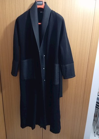 Siyah Uzun Kollu Düğmeli kap - Görsel 5