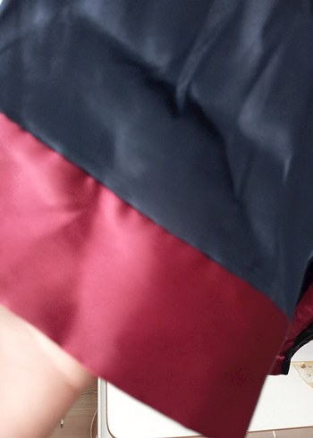 Bordo Siyah Uzun mezuniyet kıyafeti - Görsel 2