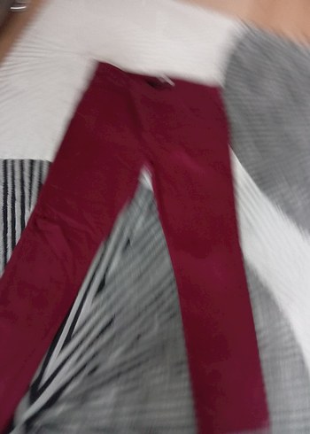 Bordo Kadın Midi Kumaş Pantolon - Görsel 3