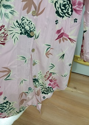 Pembe Desenli Uzun Kollu Gömlek - Görsel 3