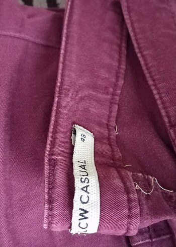 Mor Midi Kadın Kumaş Pantolon - Görsel 3