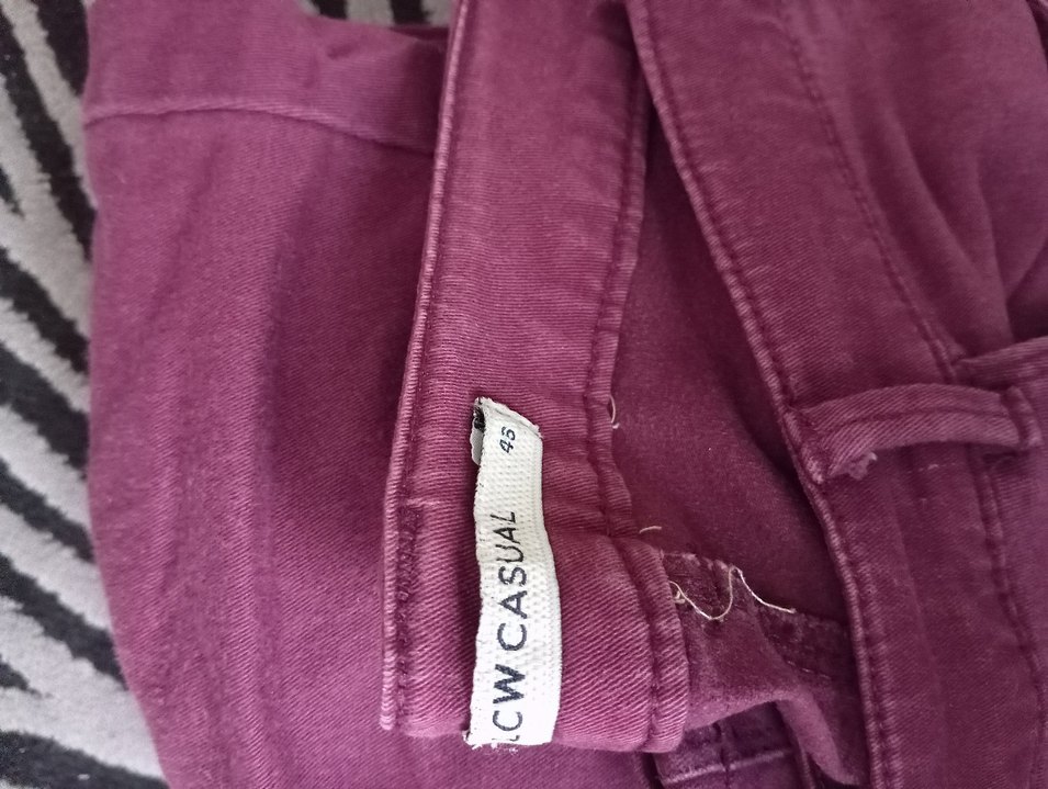 Mor Midi Kadın Kumaş Pantolon - Görsel 3