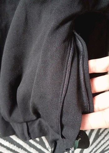 Kadın Siyah  Pilili Rahat Pantolon - Görsel 2