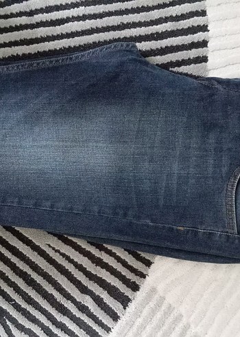 Kadın Lacivert Denim Normal Boy Jean - Görsel 5