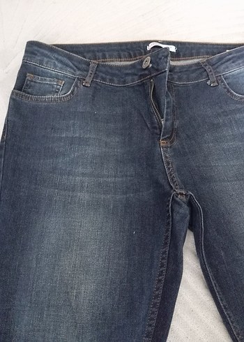 Kadın Lacivert Denim Normal Boy Jean - Görsel 4