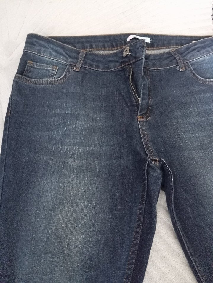 Kadın Lacivert Denim Normal Boy Jean - Görsel 4