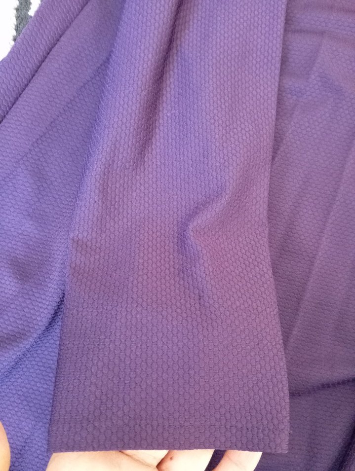 Uzun Mor Saten Salaş Elbise - Görsel 3