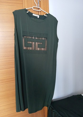 Yeşil Uzun taşlı Kollu üçlü takım - Görsel 2