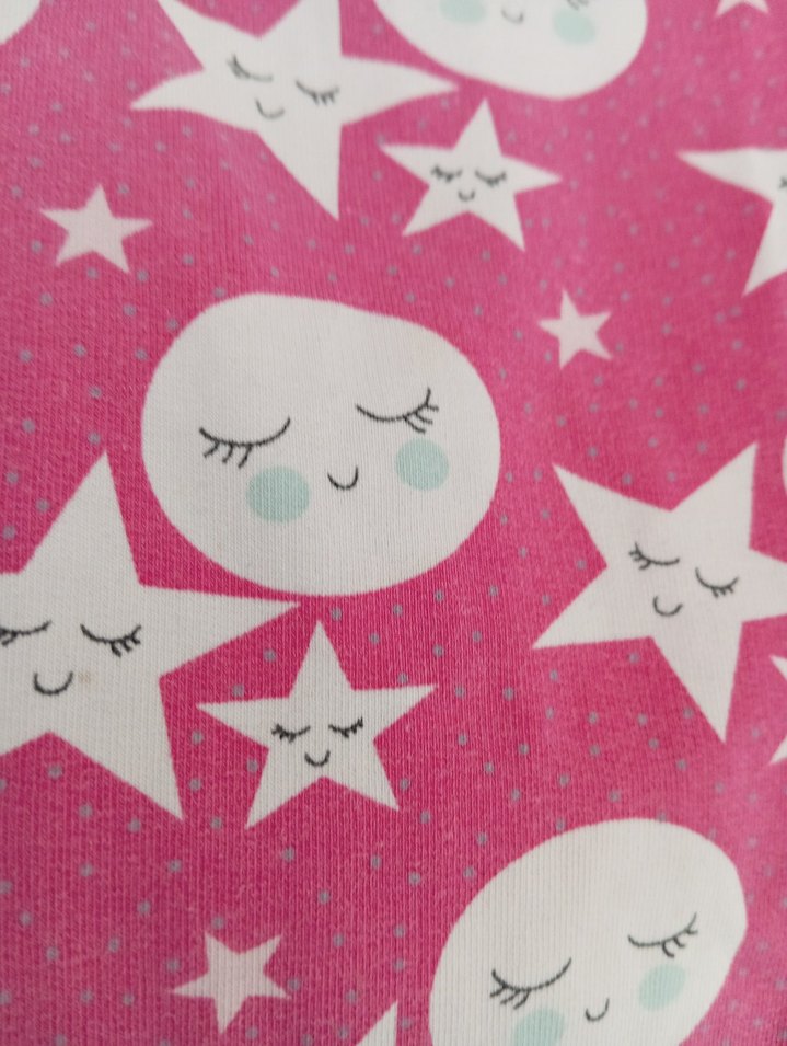 Kız Çocuk Pembe Desenli Pijama Üstü - Görsel 2