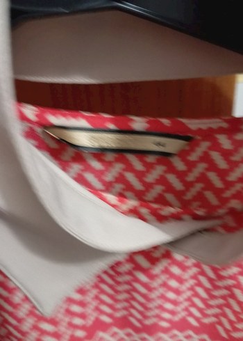 Kırmızı Bohem Kadın Tunik, Uzun Kollu, Normal Boy - Görsel 3