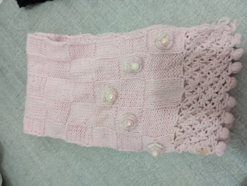 iki tane el örgüsü atkı - Görsel 3