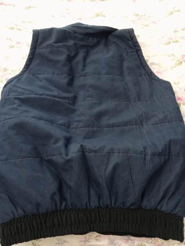 Düğmeli Lacivert Denim  Yelek - Görsel 2