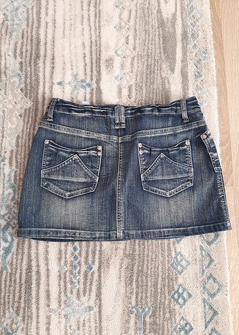 Diğer Kadın Mavi Denim Mini Etek