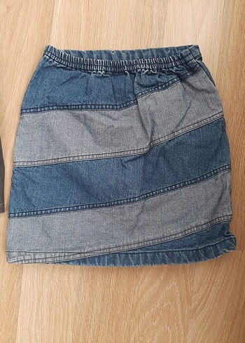 7 Yaş Beden beyaz Renk Kız Çocuk Pilili Beyaz Rahat Etek