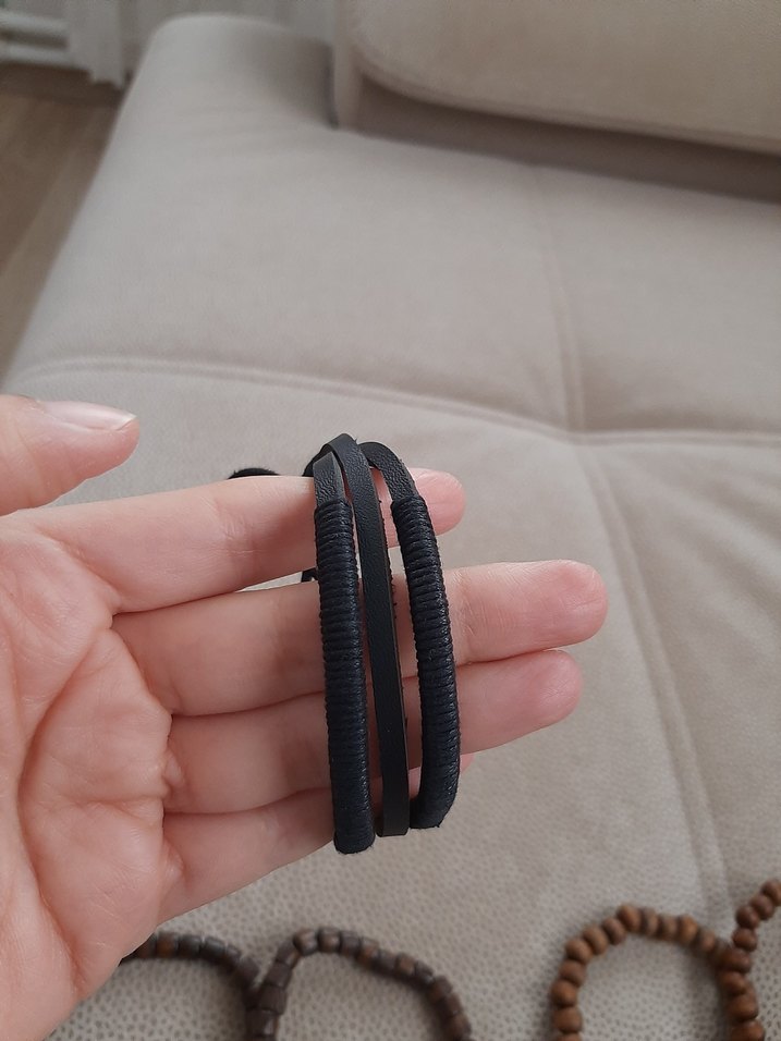 Bohem Tarz Erkek Deri Bileklik Seti - Görsel 5