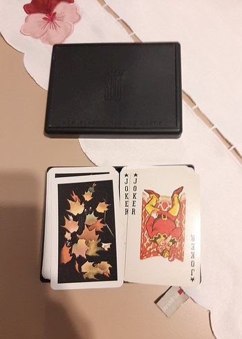 Siyah Plastik Kutulu Oyun Kartları Seti - Görsel 3