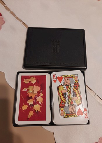 Siyah Plastik Kutulu Oyun Kartları Seti - Görsel 5