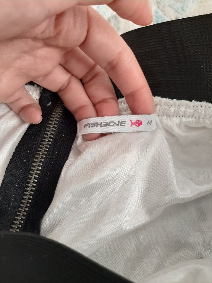 Dantel Detaylı Beyaz Mini Etek - Görsel 3