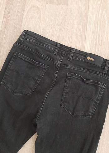 Erkek Siyah Denim Regular Fit Jeans - Görsel 2