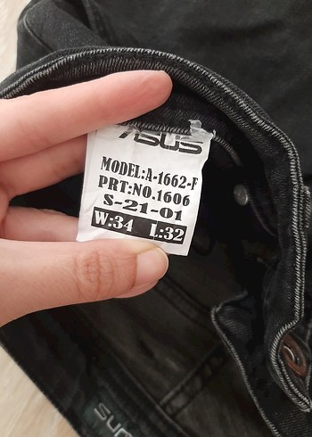 Erkek Siyah Denim Regular Fit Jeans - Görsel 7