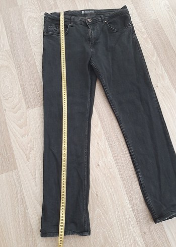 Erkek Siyah Denim Regular Fit Jeans - Görsel 5