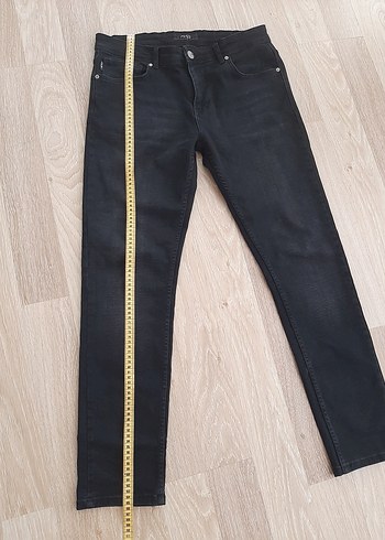 Erkek Siyah Regular Fit Denim Jean - Görsel 5