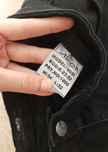 Erkek Siyah Regular Fit Denim Jean - Görsel 4