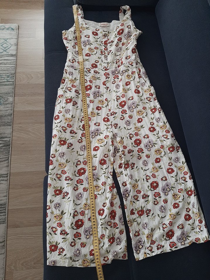 Çiçek Desenli Bohem Kadın Tulum - Görsel 2