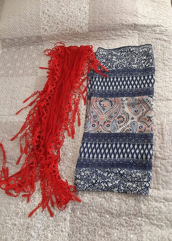 Bohem Çok Renkli Kadın Şal - Görsel 2