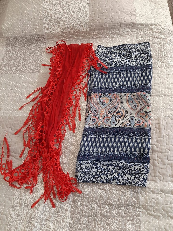 Bohem Çok Renkli Kadın Şal - Görsel 2