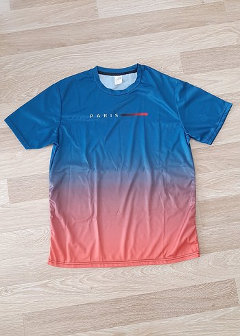 Koyu Mavi Erkek Kısa Kollu Tişört - Görsel 2