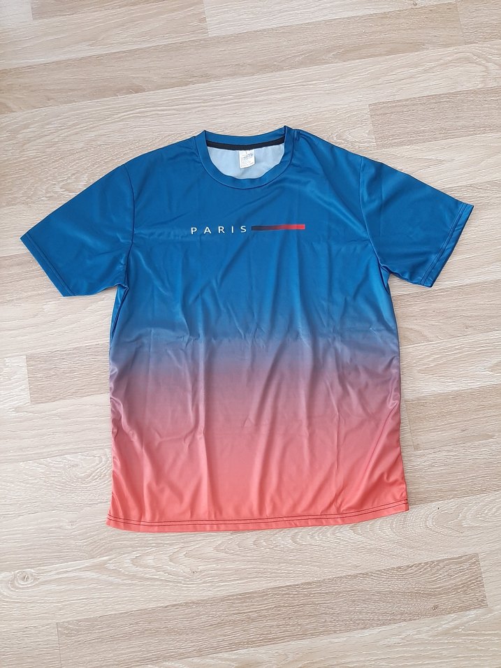 Koyu Mavi Erkek Kısa Kollu Tişört - Görsel 2