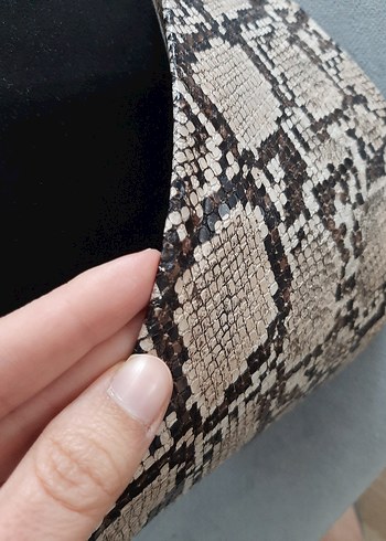 Yılan Derisi Desenli Kadın Kemer - Görsel 7