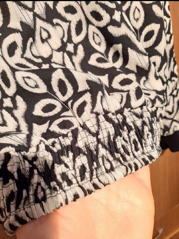 Bohem Tarz Siyah Desenli Kadın Ceket - Görsel 5