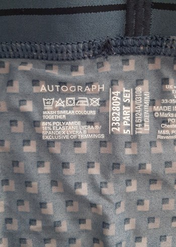 Marks & Spencer boxer az kullanildi