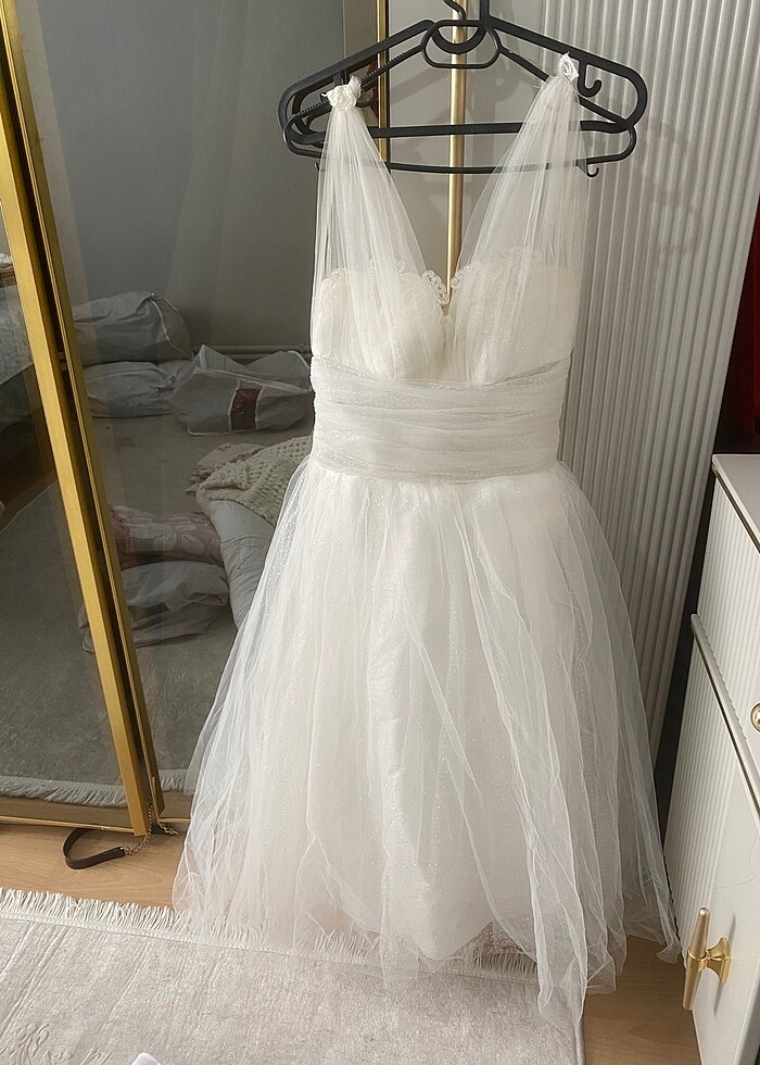 Beyaz after gelinlik - Görsel 2