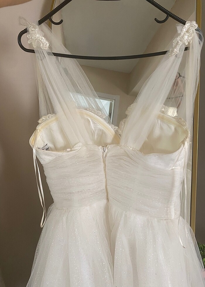 Beyaz after gelinlik - Görsel 4