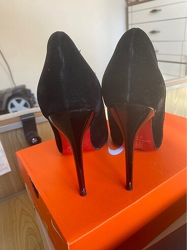 Diğer Siyah süet stiletto
