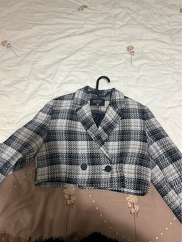Crop ceket